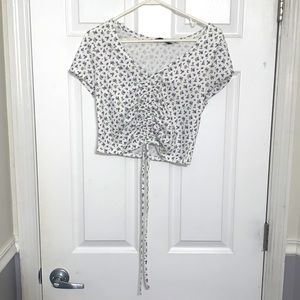 Shein, tie up crop top
